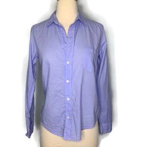 Frank and Eileen Blue Barry Fitted Shirt, XS